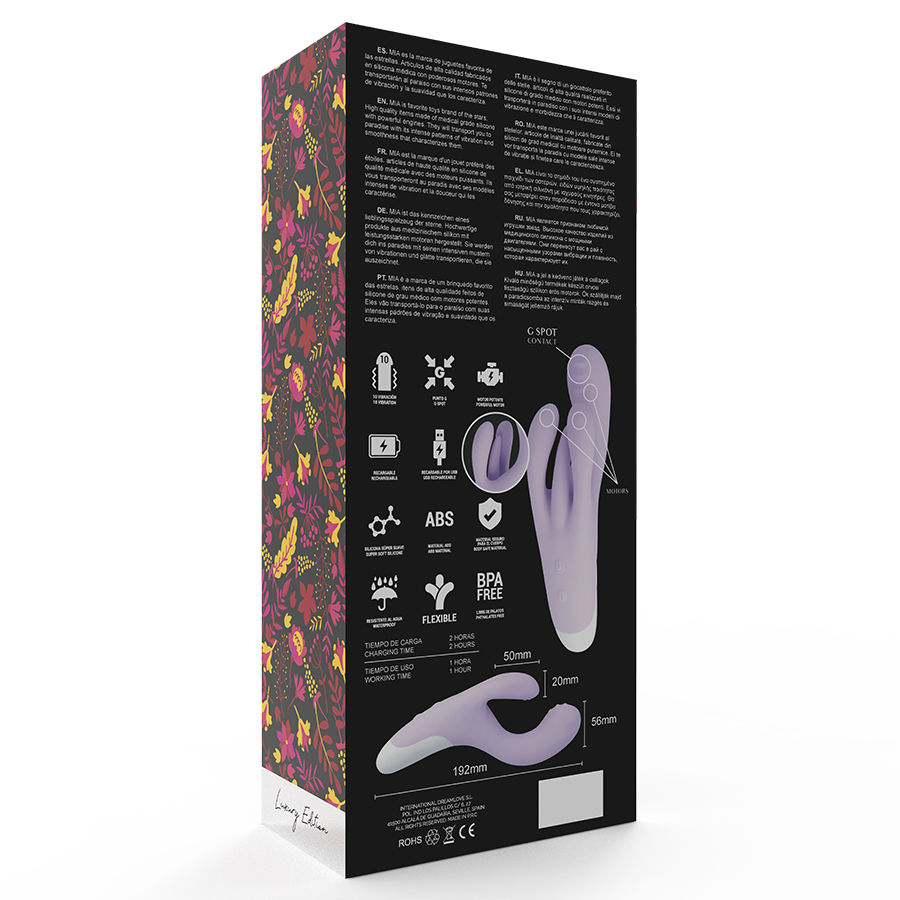 vibromasseur rabbit rechargeable 10 programmes Guell Mia 3
