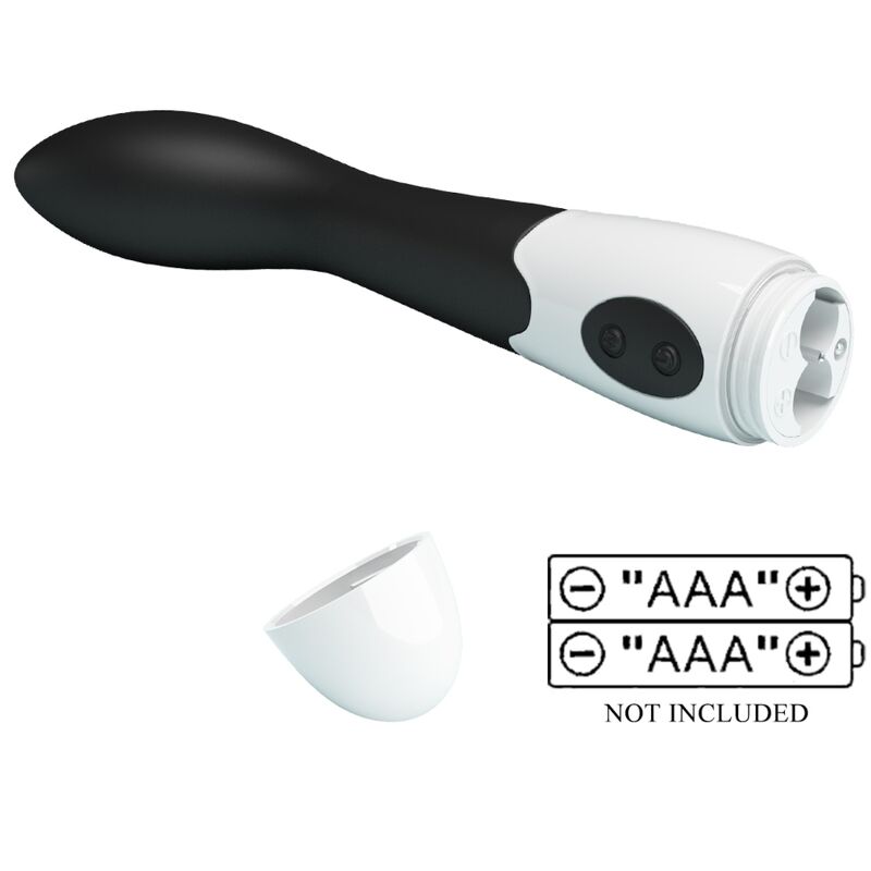 vibromasseur point G noir 30 vibrations incurvé Bishop Pretty Love 9