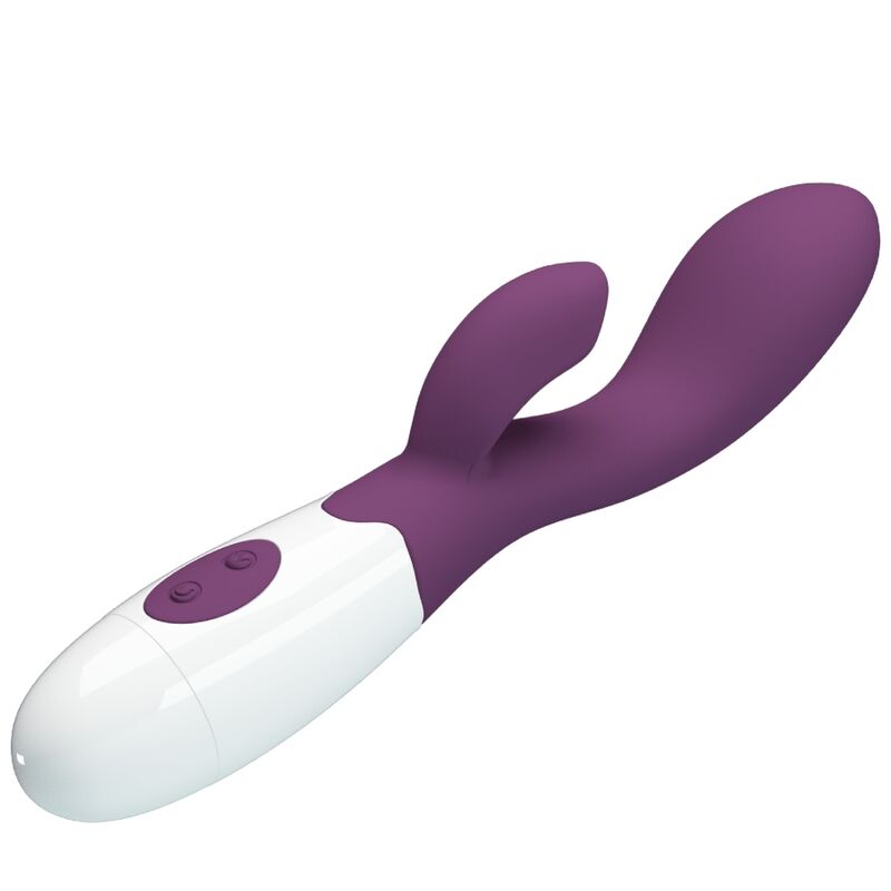 vibromasseur point G violet avec stimulateur clitoridien 30 vibrations Brighty Pretty Love 4
