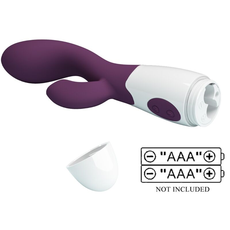 vibromasseur point G violet avec stimulateur clitoridien 30 vibrations Brighty Pretty Love 9