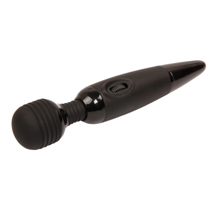 vibromasseur wand à piles à tête flexible noir Power Wand Baile 2