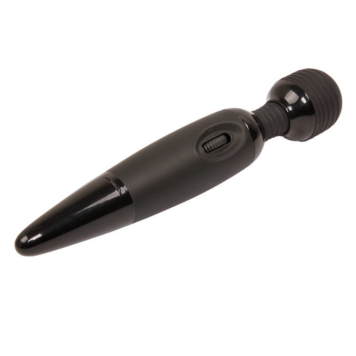 vibromasseur wand à piles à tête flexible noir Power Wand Baile 3