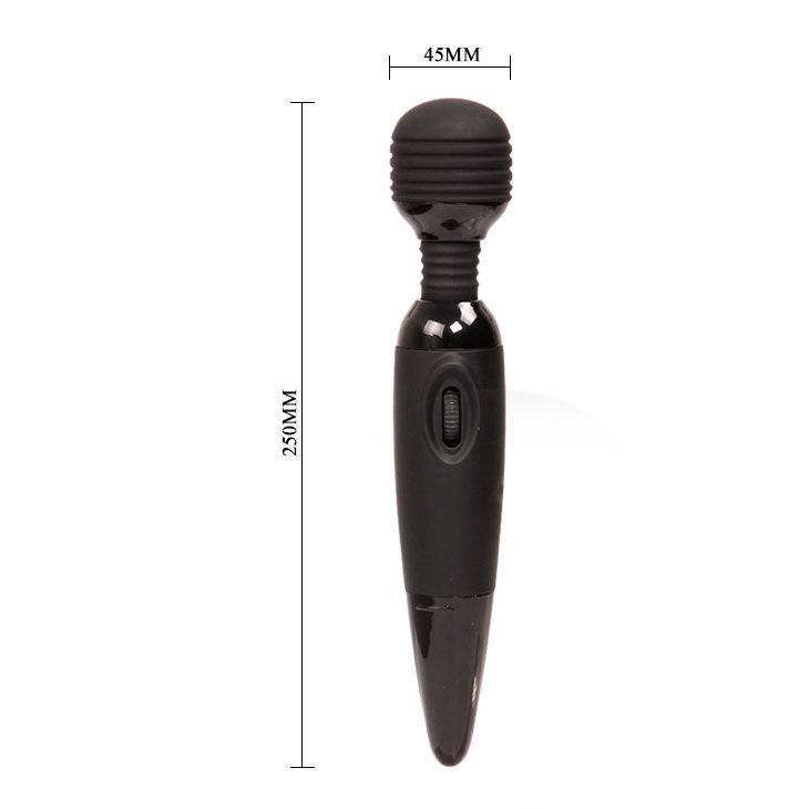 vibromasseur wand à piles à tête flexible noir Power Wand Baile 4