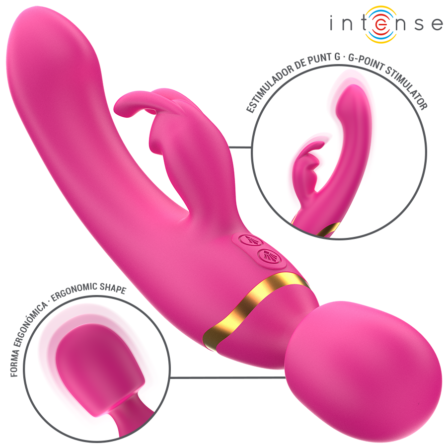 vibromasseur double lapin et wand 2 en 1 10 modes Winona Intense 2