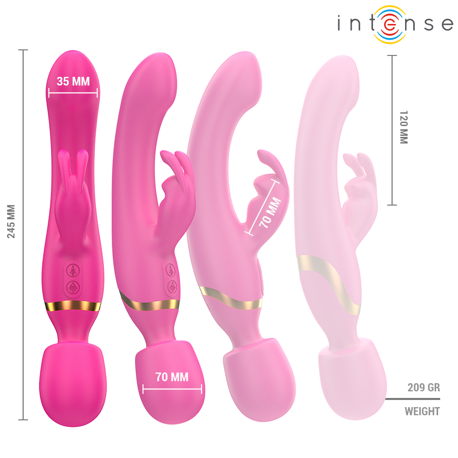 vibromasseur double lapin et wand 2 en 1 10 modes Winona Intense 7