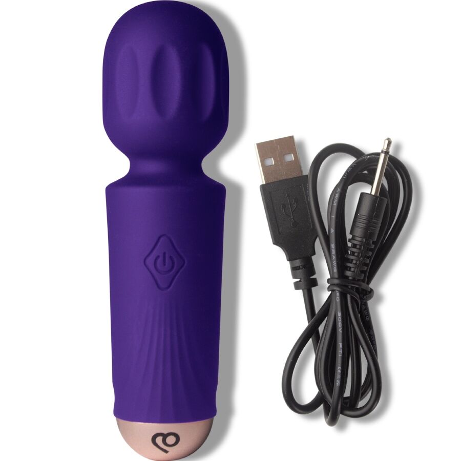 mini vibromasseur baguette rechargeable 16 fonctions violet Dream Rocks-Off 4