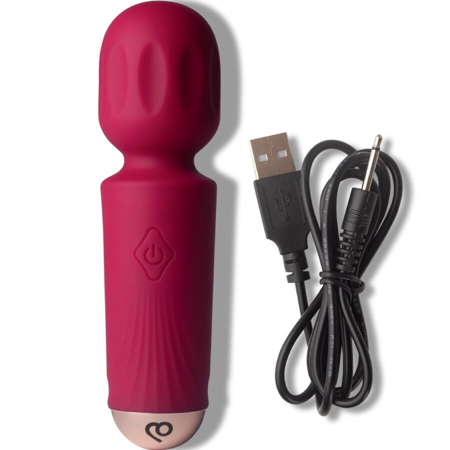 mini vibromasseur baguette rechargeable 16 fonctions rouge Azalée Rocks-Off 4