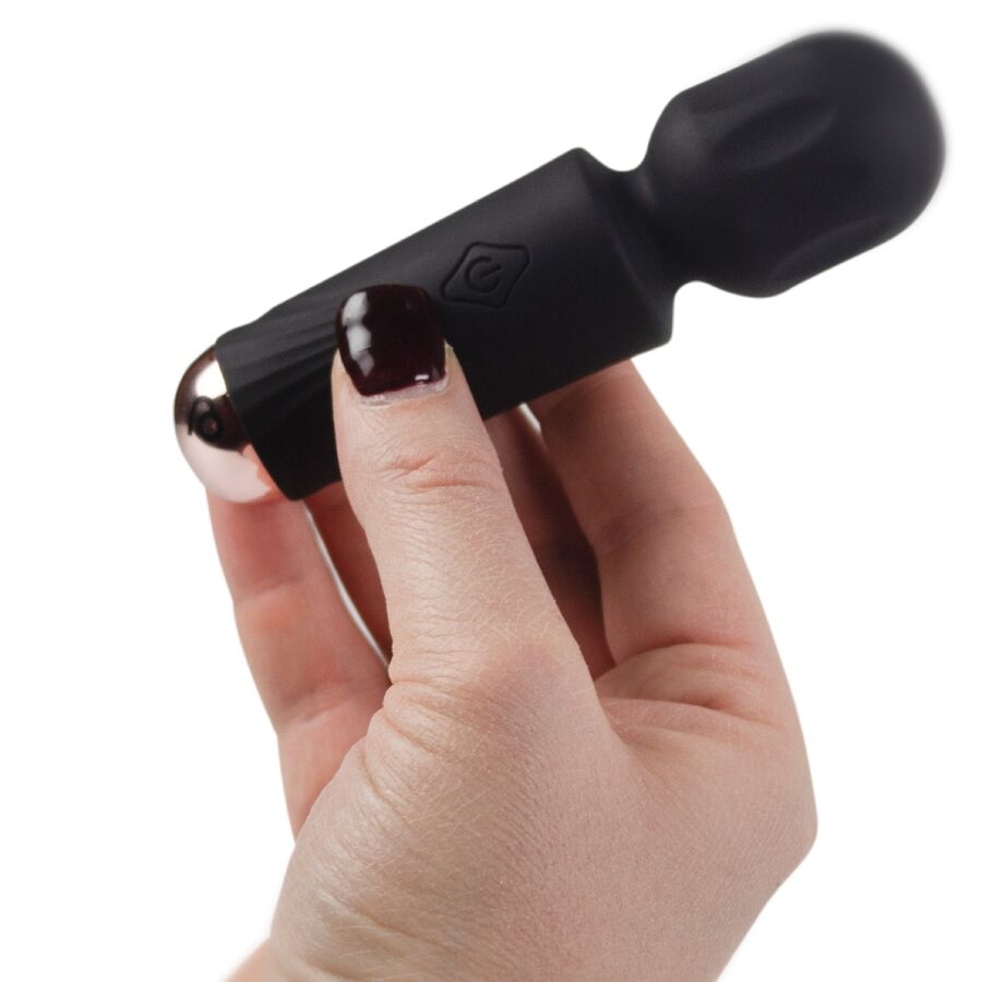 mini vibromasseur baguette rechargeable 16 fonctions noir Tulipe Rocks-Off 3