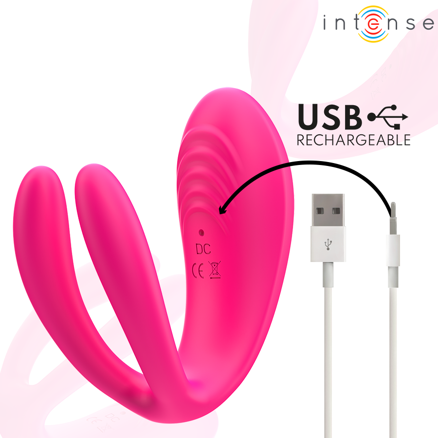 double vibromasseur à pince avec télécommande 10 modes Julia Intense 4