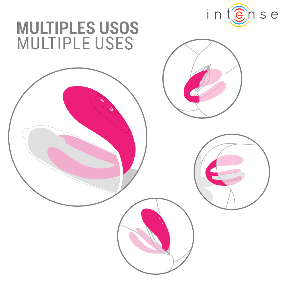 double vibromasseur à pince avec télécommande 10 modes Julia Intense 7