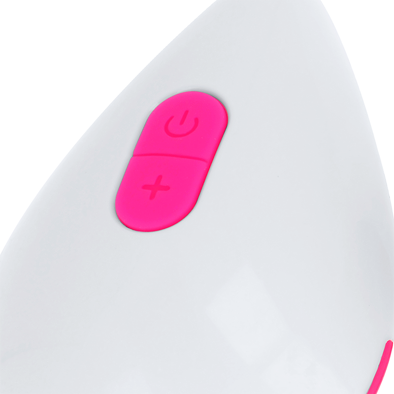 œuf vibrant télécommandé texturé 10 modes rose et blanc OHmama 4