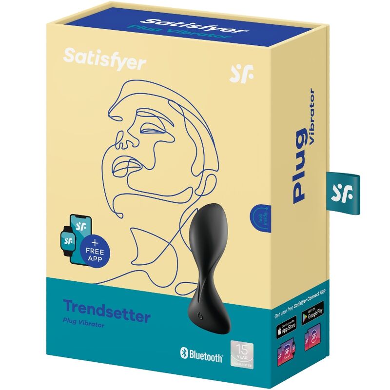 plug anal vibrant connecté à lapplication noir Trendsetter Satisfyer 4