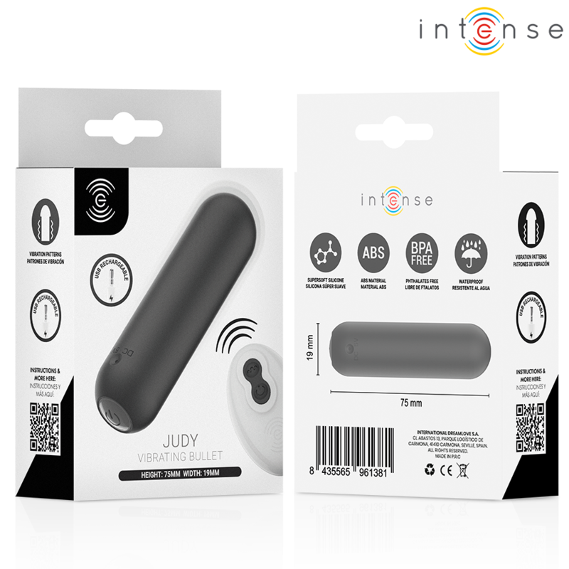 mini vibromasseur balle rechargeable avec télécommande noir Judy Intense 5
