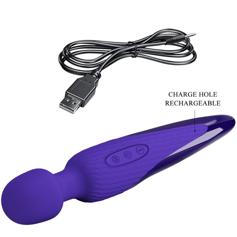 vibromasseur wand chauffant 7 modes violet Antony Youth Pretty Love 5