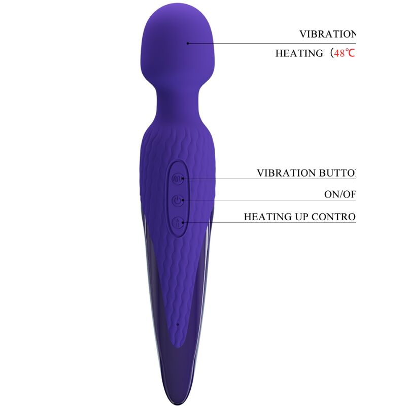 vibromasseur wand chauffant 7 modes violet Antony Youth Pretty Love 6