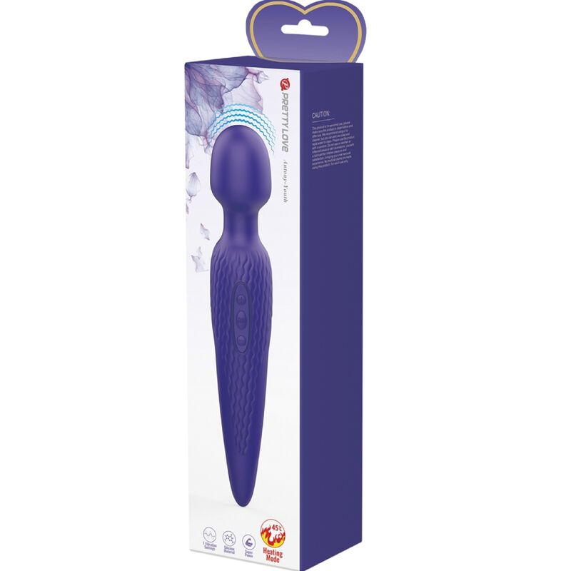 vibromasseur wand chauffant 7 modes violet Antony Youth Pretty Love 7