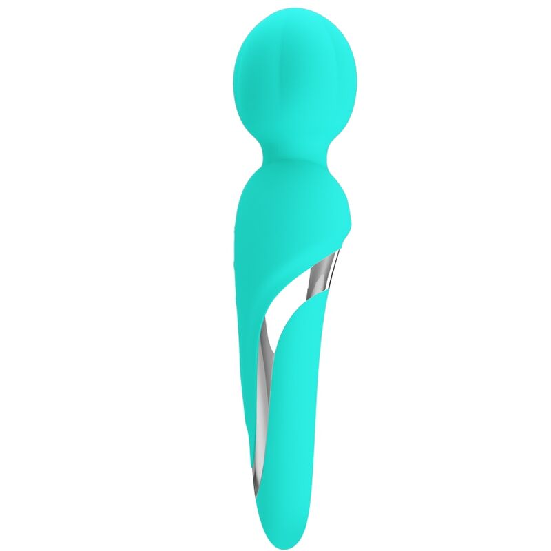 vibromasseur wand rechargeable 7 vibrations vert aqua Walter Pretty Love 2