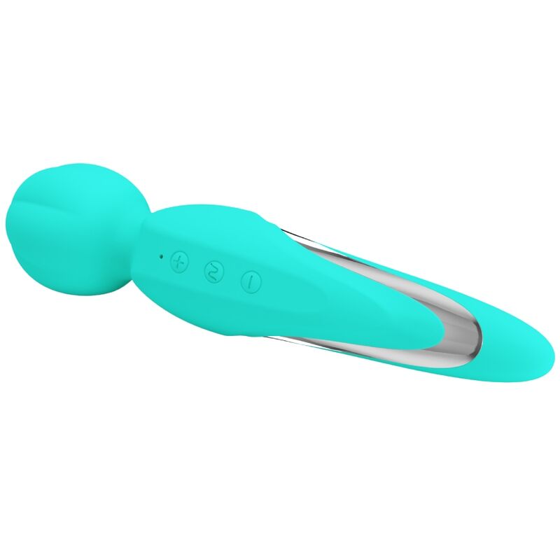 vibromasseur wand rechargeable 7 vibrations vert aqua Walter Pretty Love 4