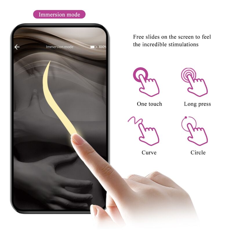 vibromasseur à électrostimulation rechargeable avec application violet Hector Pretty Love 17
