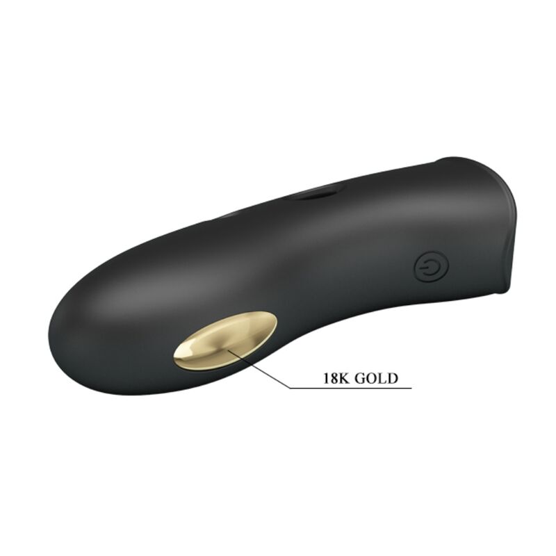 couvre-doigt électrostimulation rechargeable 7 vibrations noir Marico Pretty Love 7
