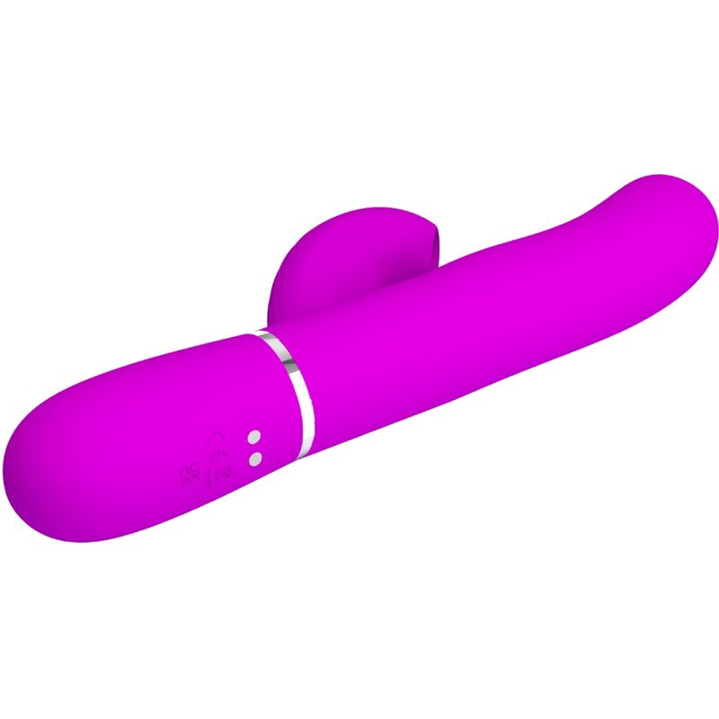 vibromasseur point G rabbit 3 en 1 violet USB magnétique Perlita Pretty Love 5