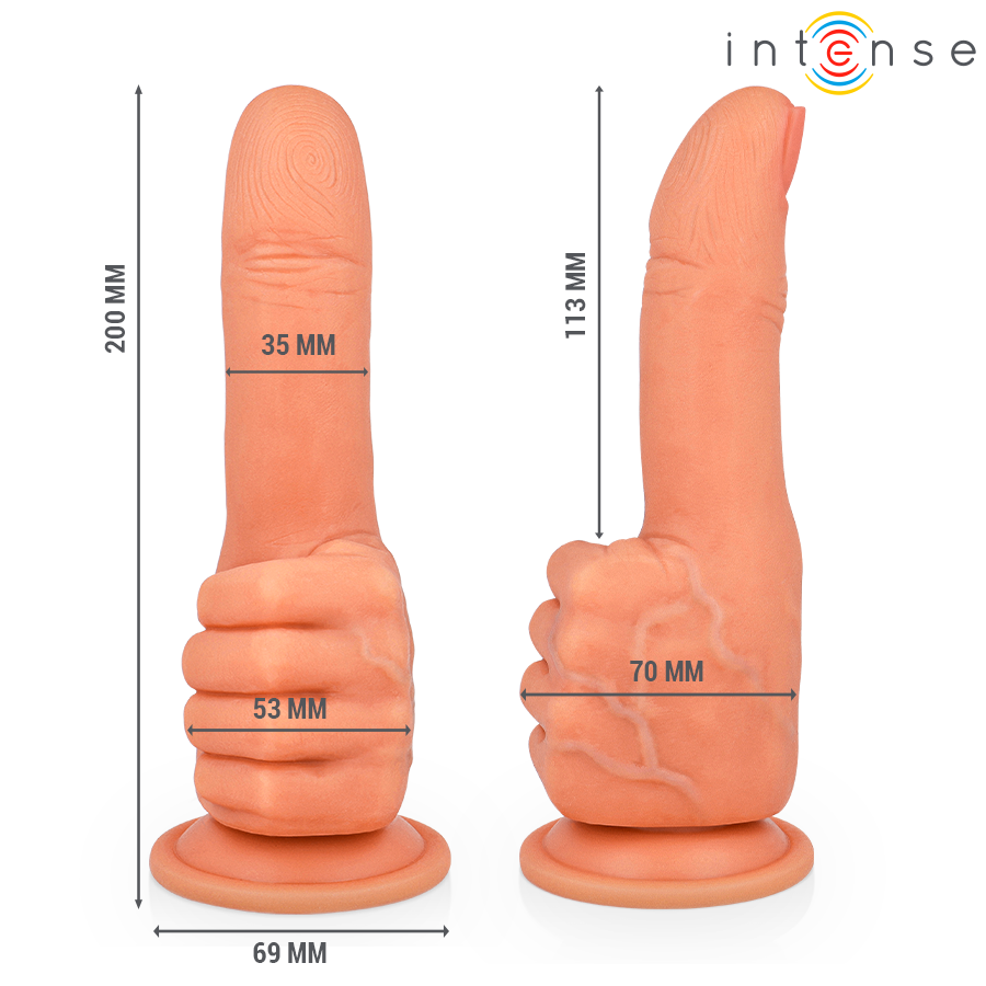 stimulateur point G forme main flexible ventouse 11,3 cm Bender Intense 2