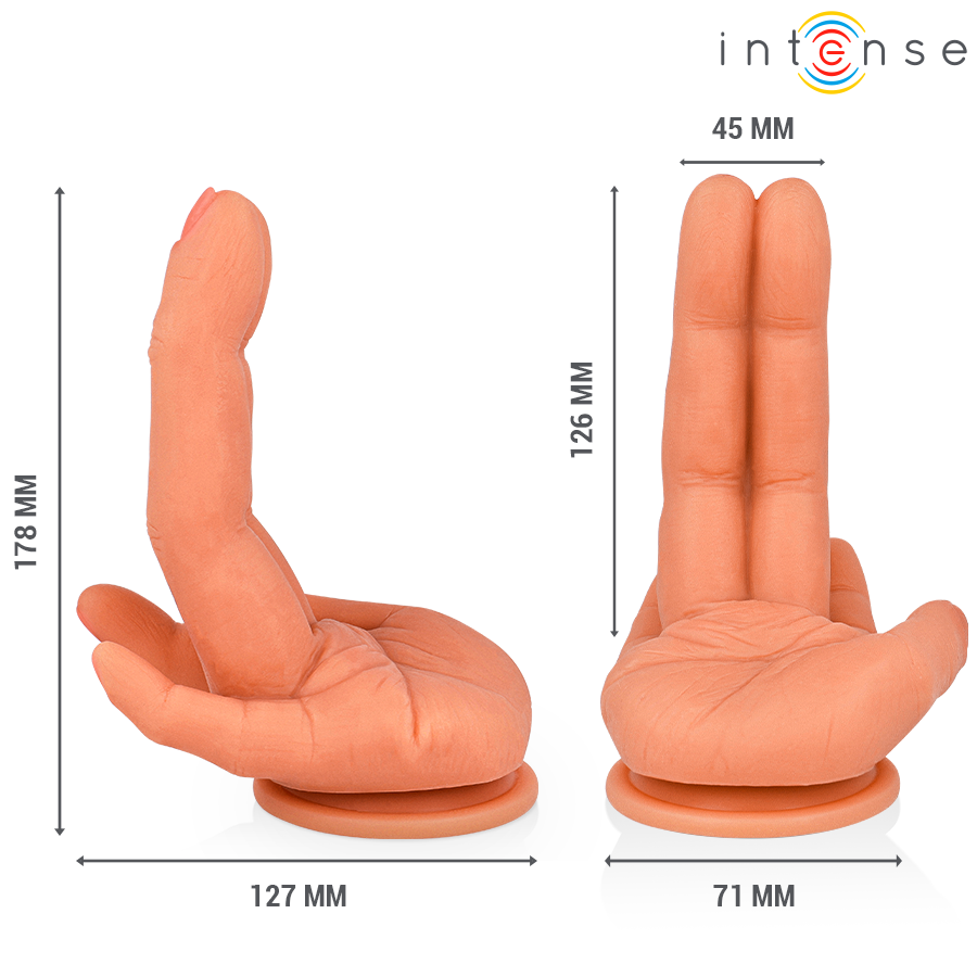 stimulateur point G forme main flexible ventouse 12,6 cm Leela Intense 2