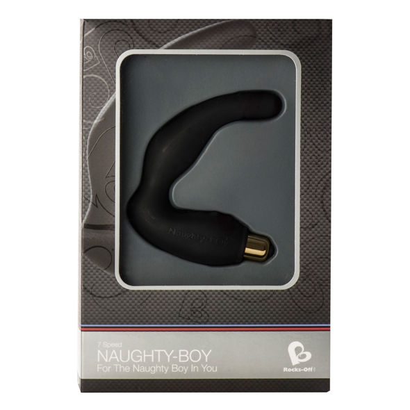 masseur prostatique vibrant 7 vitesses noir Naughty-Boy Rocks-Off 2