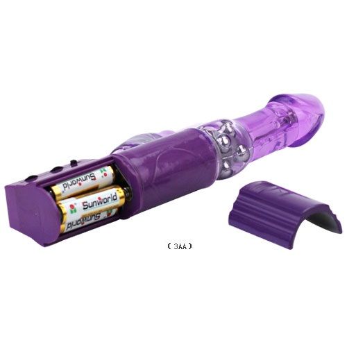 vibromasseur rabbit rotatif à perles métalliques à piles Hot Lady II Baile 4