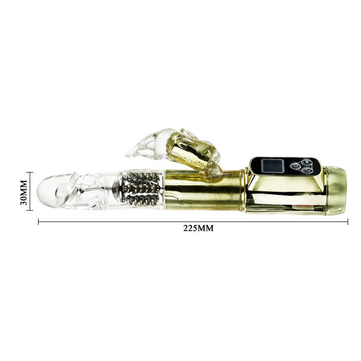 vibromasseur rabbit rotatif doré 5 vitesses submersible Siberia Passion Baile 7