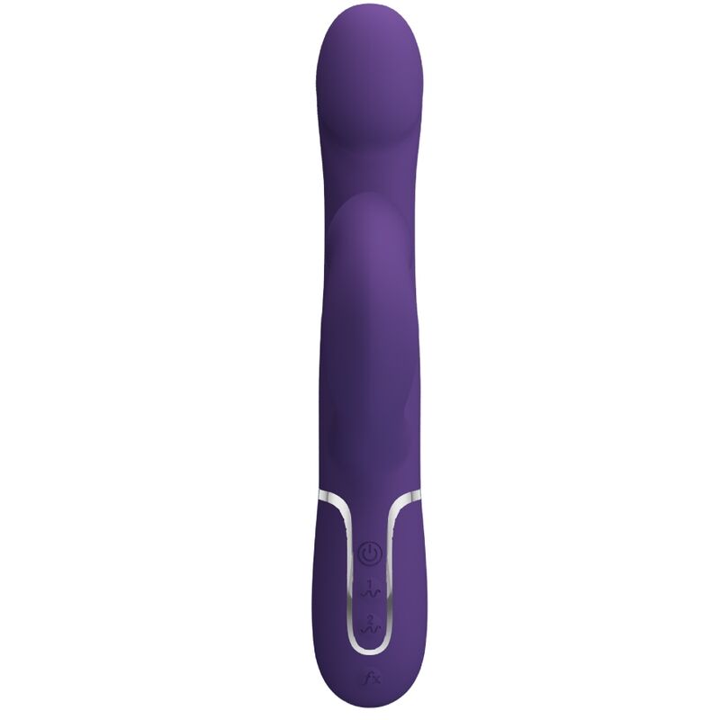 vibromasseur rabbit à perles 4 en 1 violet USB magnétique Zalin Pretty Love 4
