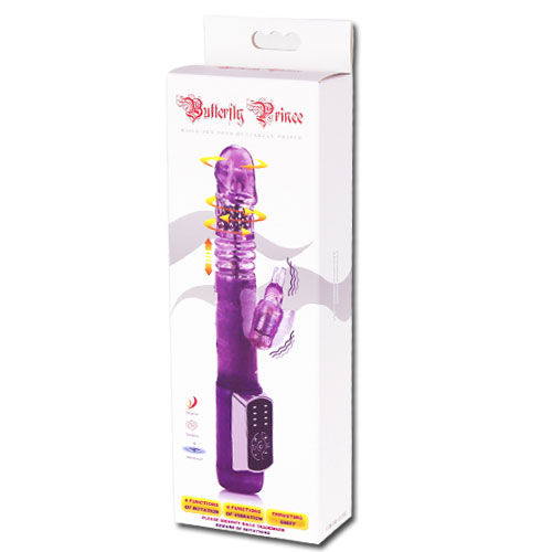 vibromasseur rabbit papillon rotatif up and down submersible Prince Baile 2