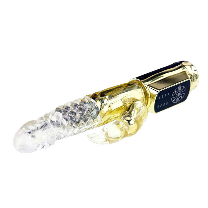 vibromasseur rabbit rotatif 12 vitesses LED submersible Gold Prince Baile 4