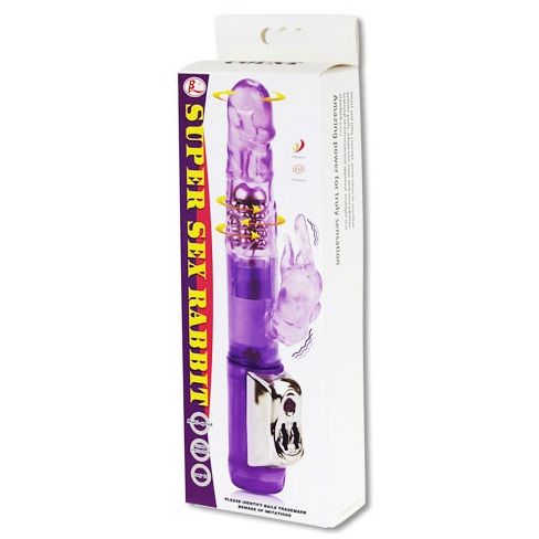 vibromasseur rabbit à perles rotatives bouton rétroéclairé Super Sex Rabbit Baile 3