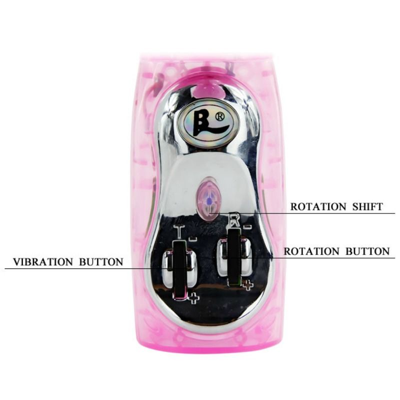 vibromasseur rabbit multivitesse multirotation TPR 4 piles AAA Baile 6