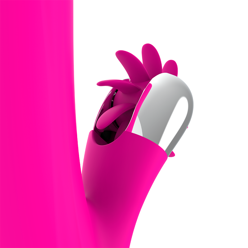 vibromasseur rabbit rotatif rechargeable USB 7 modes 24 cm Diversia 3