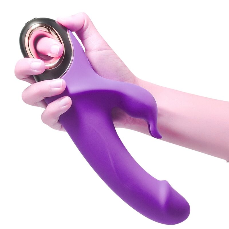 vibromasseur rabbit violet rechargeable USB 2 x 9 modes étanche Meteror Armony 4