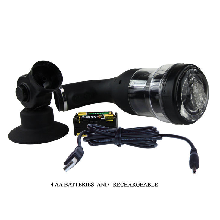 masturbateur automatique rotatif 5 fonctions USB ou piles avec support Rotation Lover Baile 11