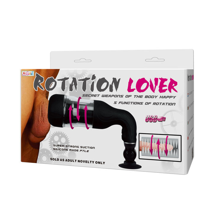 masturbateur automatique rotatif 5 fonctions USB ou piles avec support Rotation Lover Baile 13