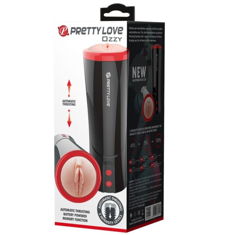 masturbateur multifonction poussée automatique 3 intensités piles AAA Ozzy Pretty Love 5