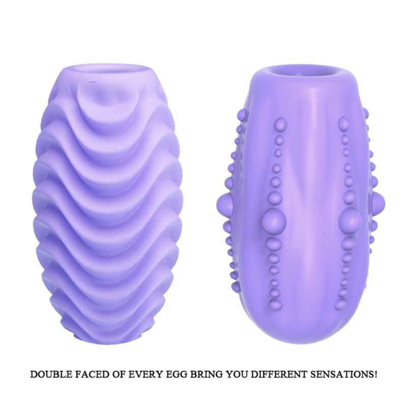 œuf masturbateur double face extensible lilas Pretty Love 3