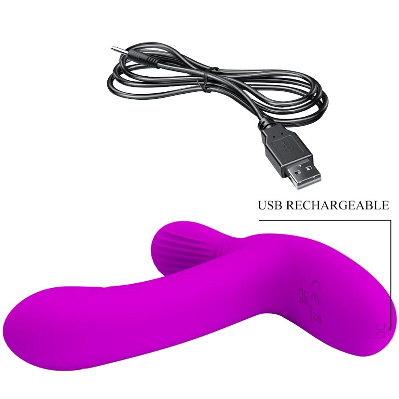 masseur point G et clitoris télécommandé 12 vibrations rechargeable Geri Pretty Love 9