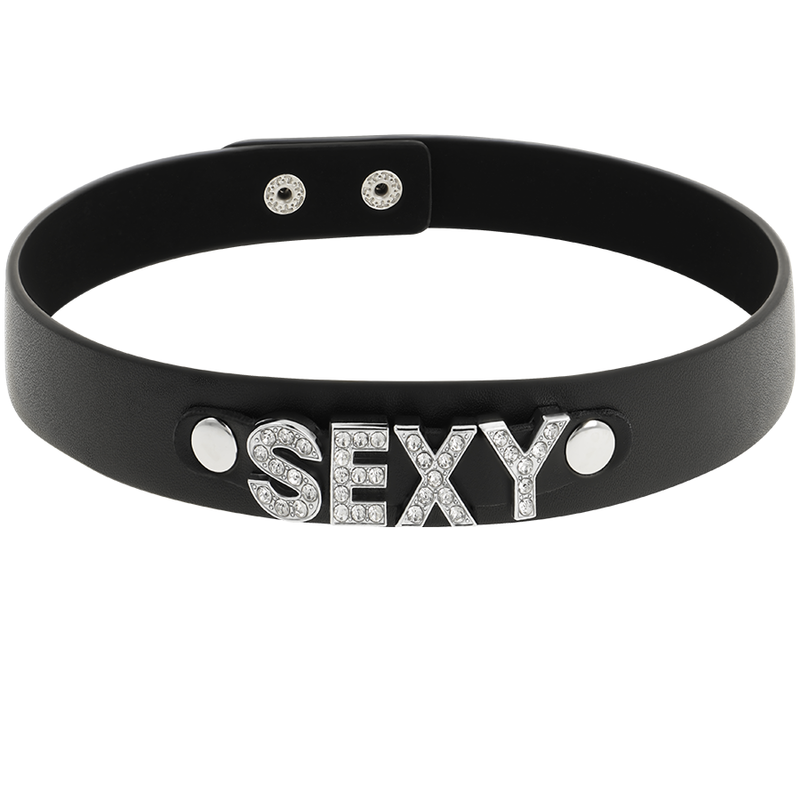 ras de cou sexy en cuir végan réglable Coquette Chic Desire 3