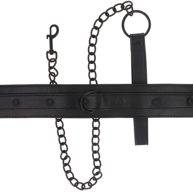 collier réglable en cuir végan avec boucle Intense Fetish 4