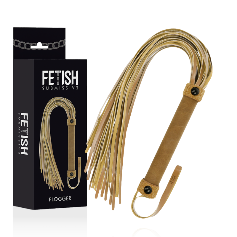 fouet en cuir végan 28 cm Fetish Submissive Origin 2