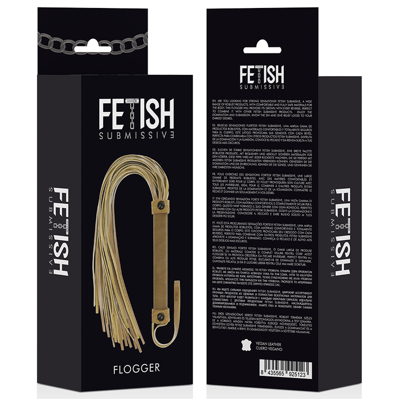 fouet en cuir végan 28 cm Fetish Submissive Origin 6