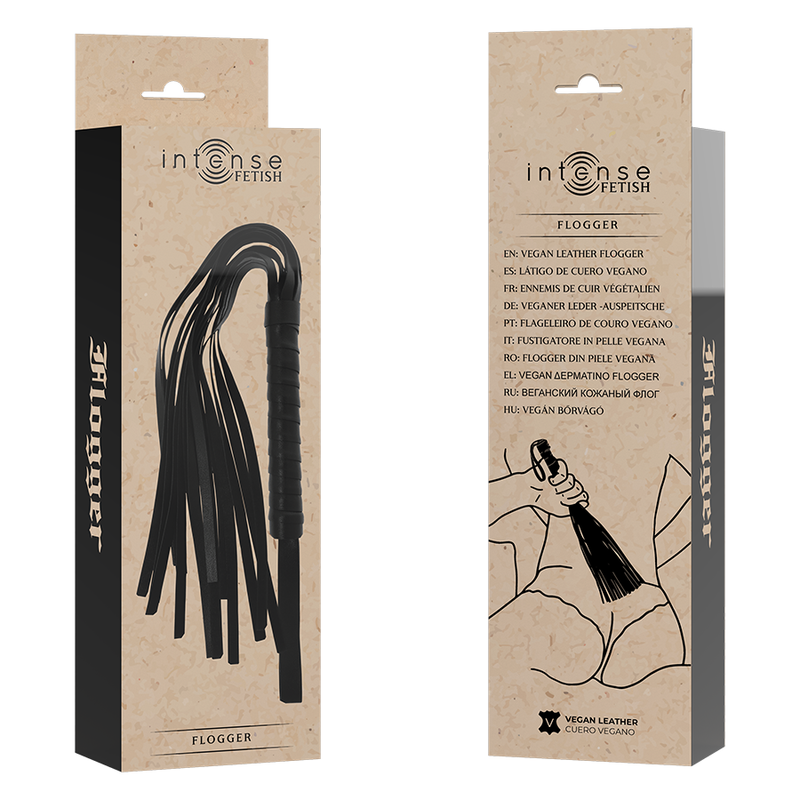fouet fétiche en cuir végan Intense Fetish 5