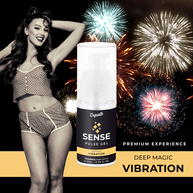 gel vibrant effet pulsation saveur fraise 15 ml Coquette Chic Desire 3