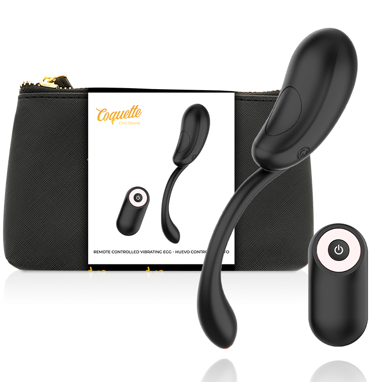 œuf vibrant télécommandé rechargeable noir et or Coquette Chic Desire 2