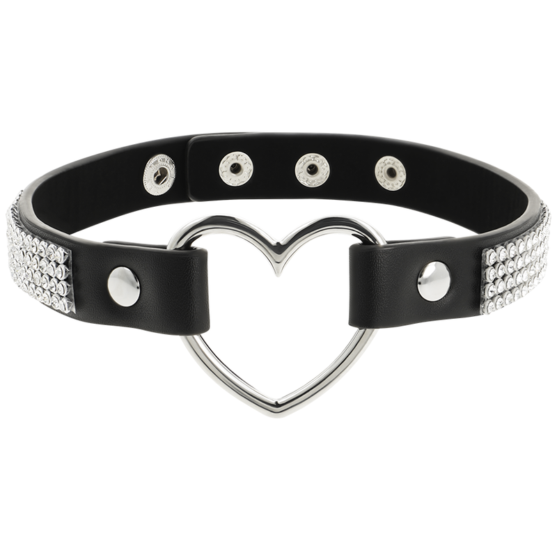 ras de cou en cuir végan avec cœur Coquette Chic Desire 3